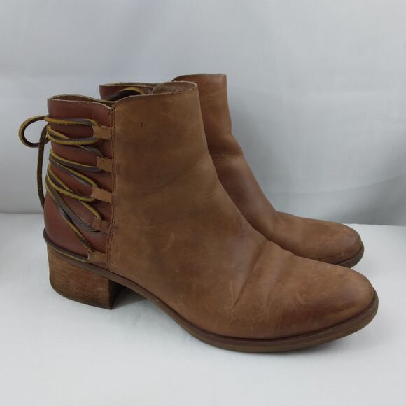 Kork-Ease Shoes - Korks By Kork Ease Belaya Boots Casual Ankle Bootie Brown Leather Women's 8.5 M